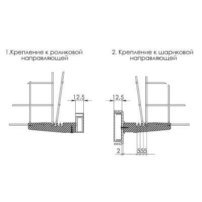 Корзина сотовая 120*500*500 серая