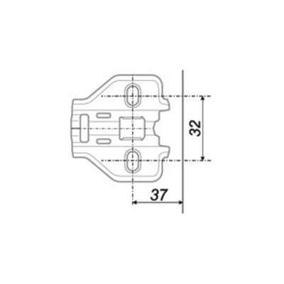 Планка простая для петель NEO, H=2, H3012, BOYARD