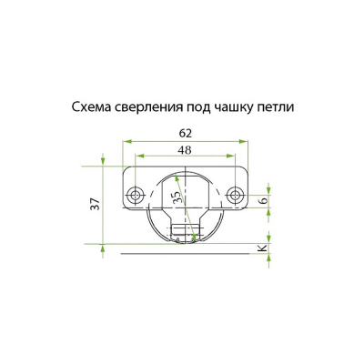Петля полунакладная, с доводчиком, FGV Integra 2 Way (51ВSH5050805000)