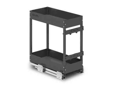 Двухуровневая корзина EVA Dark Side, в базу 400мм, графит  