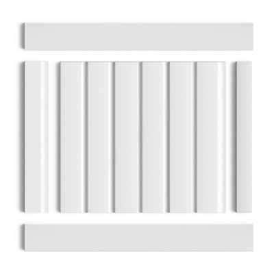 Панель декоративная HIWOOD 2700*120*12мм LV123N NP (под покраску)